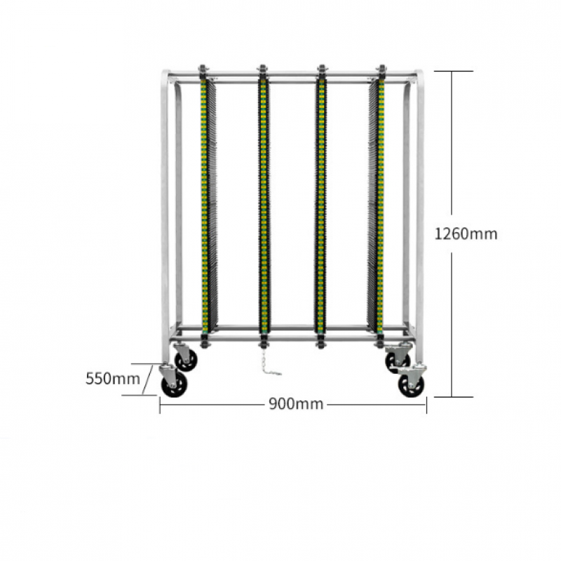 SK350-3 Columns ESD SMT Trolley Cart: The Ultimate Static-Safe Storage and Transport Solution