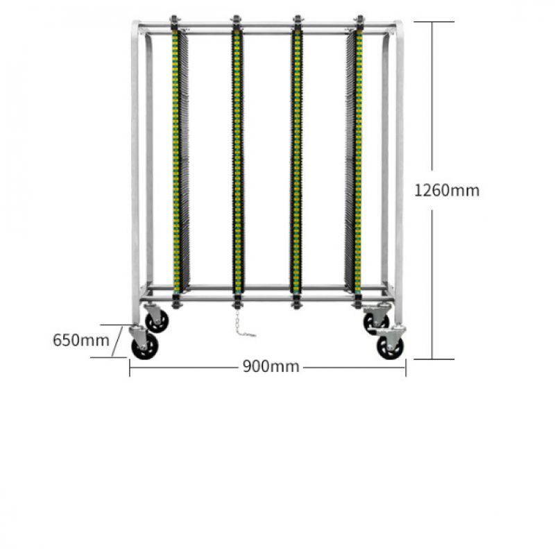 SK530-3Columns ESD SMT Trolley Cart: The Ultimate Anti-Static Storage and Transport Solution for Electronics Manufacturing