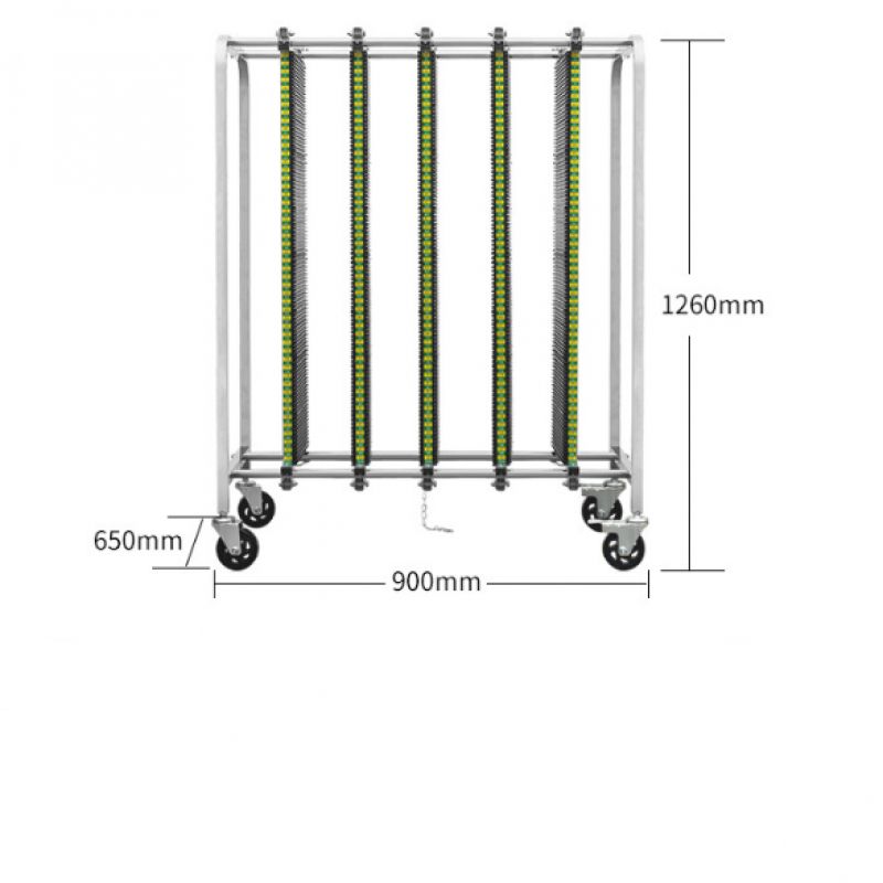 SK530-4Columns ESD SMT Trolley Cart: The Ultimate Anti-Static Storage Solution for Electronics Manufacturing