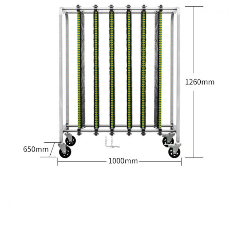 SK530-5 Columns ESD SMT Trolley Cart: The Ultimate Static-Safe Storage and Transport Solution
