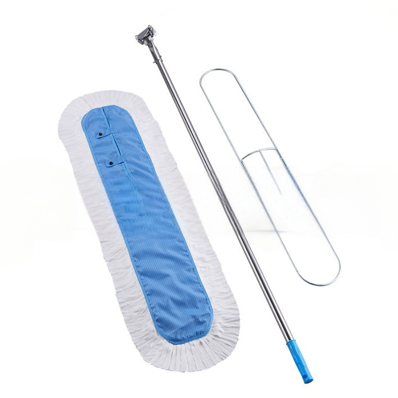 ESD Cleaning Mop – Laser-Cut Microfiber with 360° Swivel Handle for Dust-Free & Static-Safe Cleaning